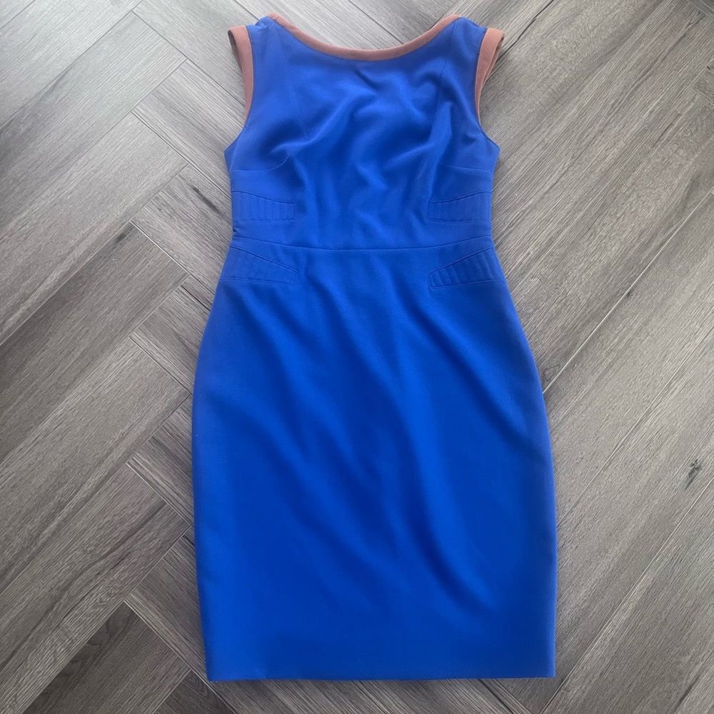 Rachel Roy Blue Jersey Sheath Dress Work Dress Semi Formal